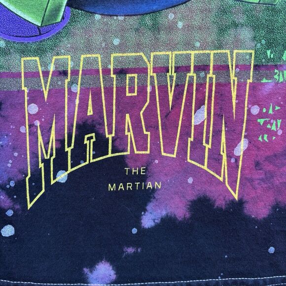 Marvin the Martian x The Hundreds Looney Tunes Space Shirt Men Medium Fits Small - Picture 10 of 12